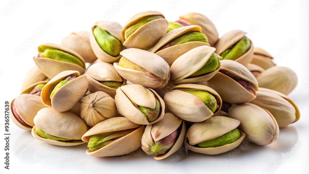 a heap of pistachios. shells are partially open, revealing the vibrant green nuts inside. natural texture and color contrast between the beige shells and the edible seeds. a heap of pistachios. shells are partially open, revealing the vibrant green nuts inside. natural texture and color contrast between the beige shells and the edible seeds.