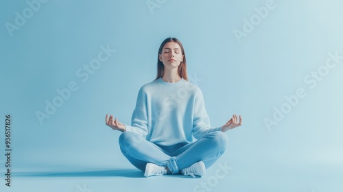 The Meditating Young Woman photo