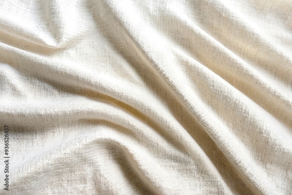 A close-up shot of a white cloth lying flat on a bed, great for lifestyle and interior design photoshoots A close-up shot of a white cloth lying flat on a bed, great for lifestyle and interior design photoshoots
