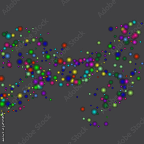 Underwater fizzing bubbles texture isolated on transparent background. Liquid colors. Banner or sign design