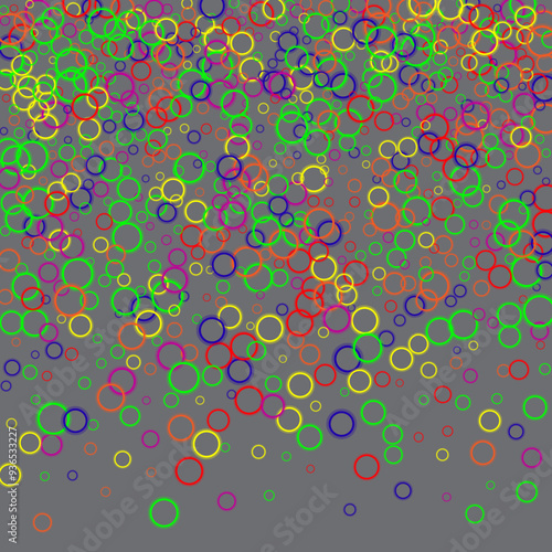 Underwater fizzing bubbles texture isolated on transparent background. Liquid colors. Banner or sign design