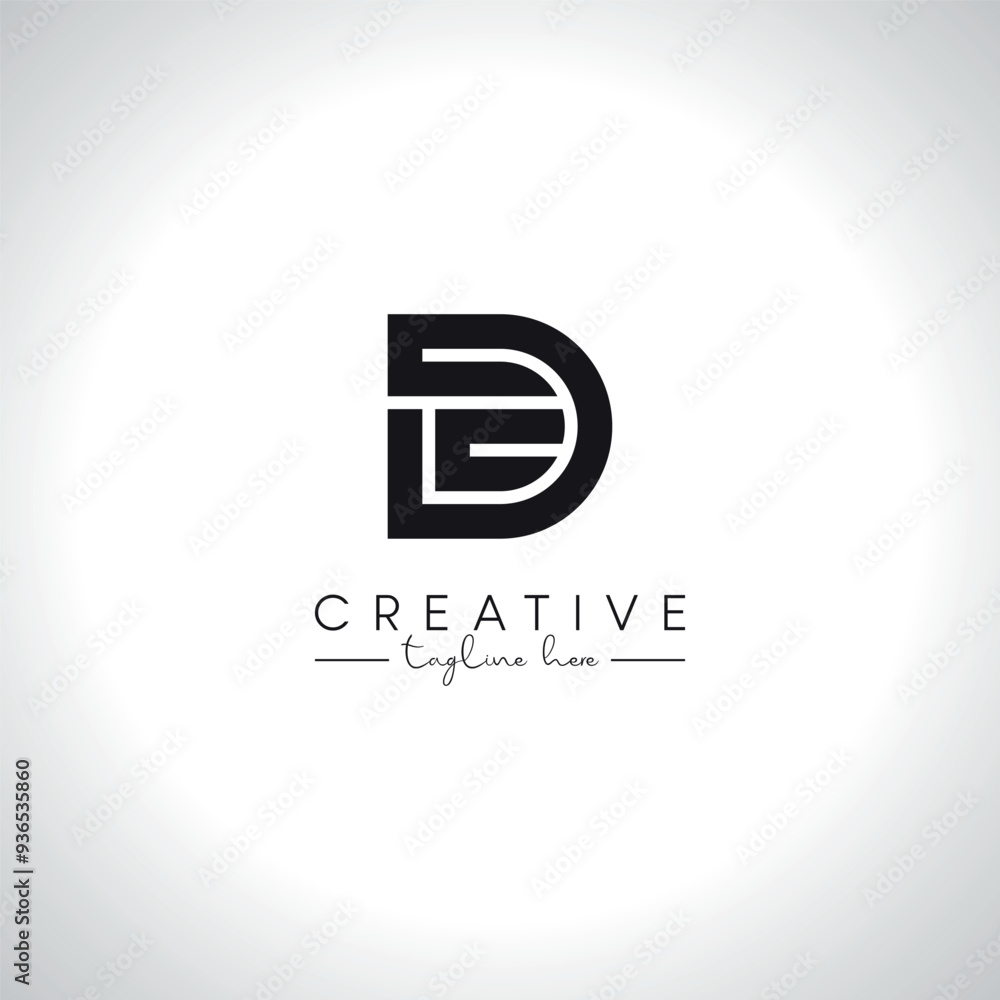 DE ED Alphabet Letters Monogram Logo Design. Initial Vector Symbol. DE ED Alphabet Letters Monogram Logo Design. Initial Vector Symbol.