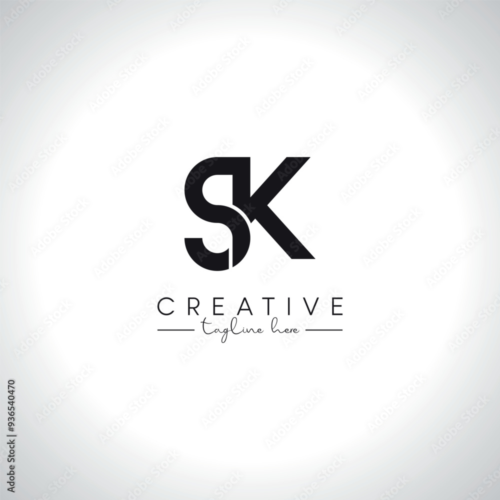 SK KS Alphabet Letters Monogram Logo Design. Initial Vector Template. SK KS Alphabet Letters Monogram Logo Design. Initial Vector Template.