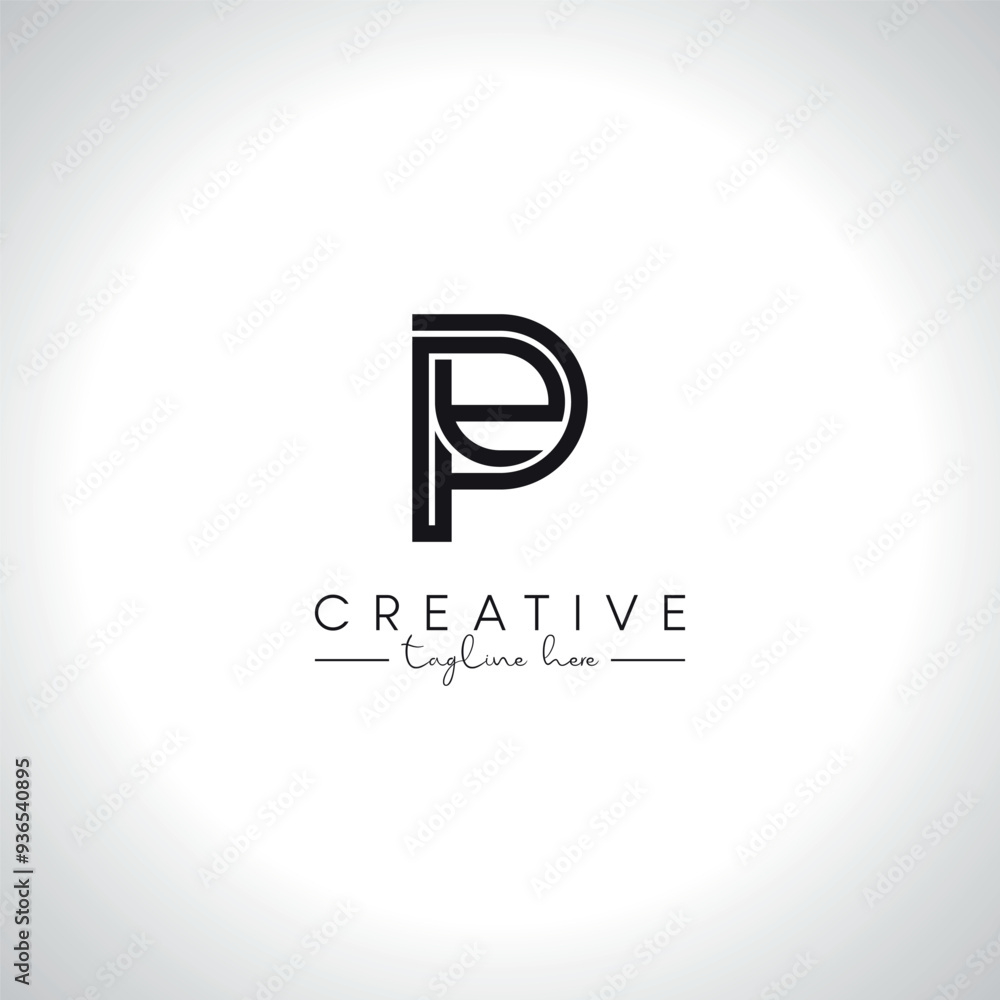 PE EP Alphabet Letters Monogram Logo Design. Initial Vector Template. PE EP Alphabet Letters Monogram Logo Design. Initial Vector Template.