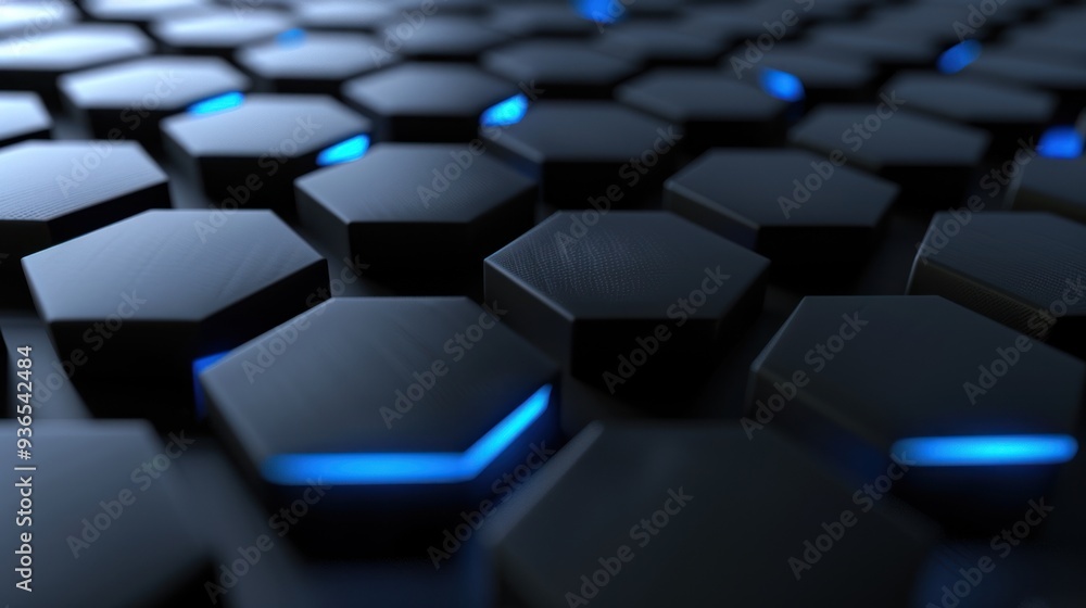 black and blue hexagon pattern with grid black and blue hexagon pattern with grid