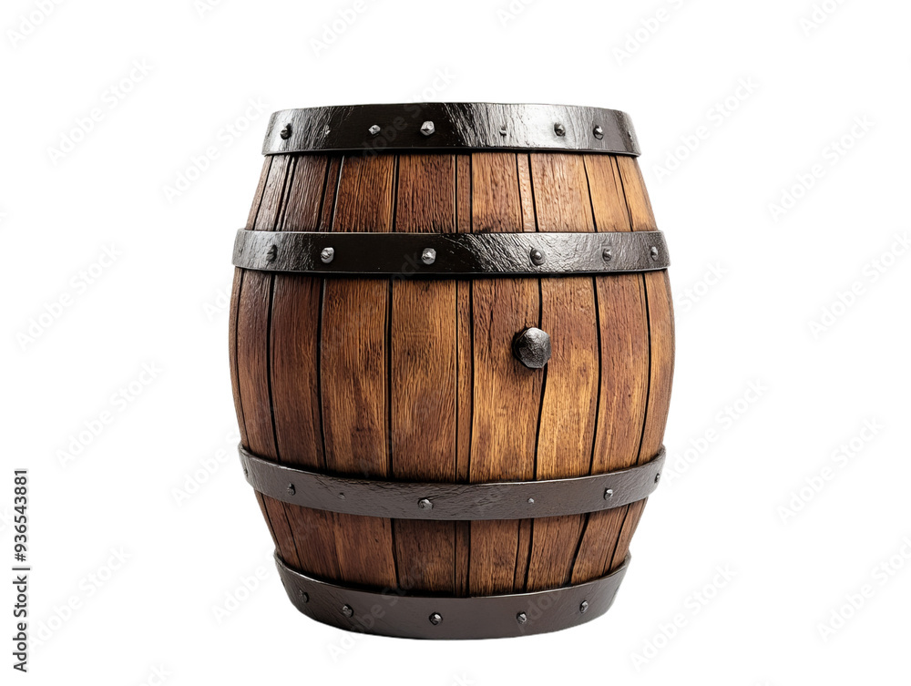 wooden barrel isolated on white, transparent png cutout wooden barrel isolated on white, transparent png cutout