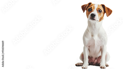 jack russell terrier puppy isolated on white transparent png background