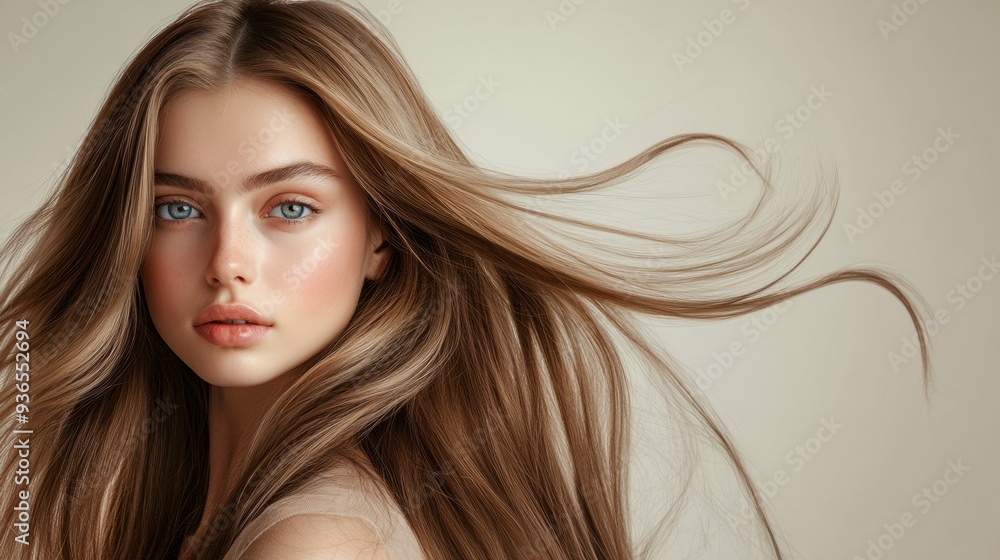 A fair haired model A fair haired model