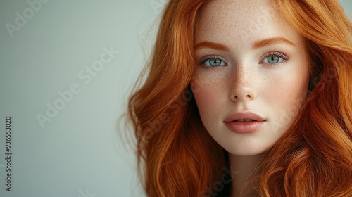 Wallpaper Mural A red haired model Torontodigital.ca