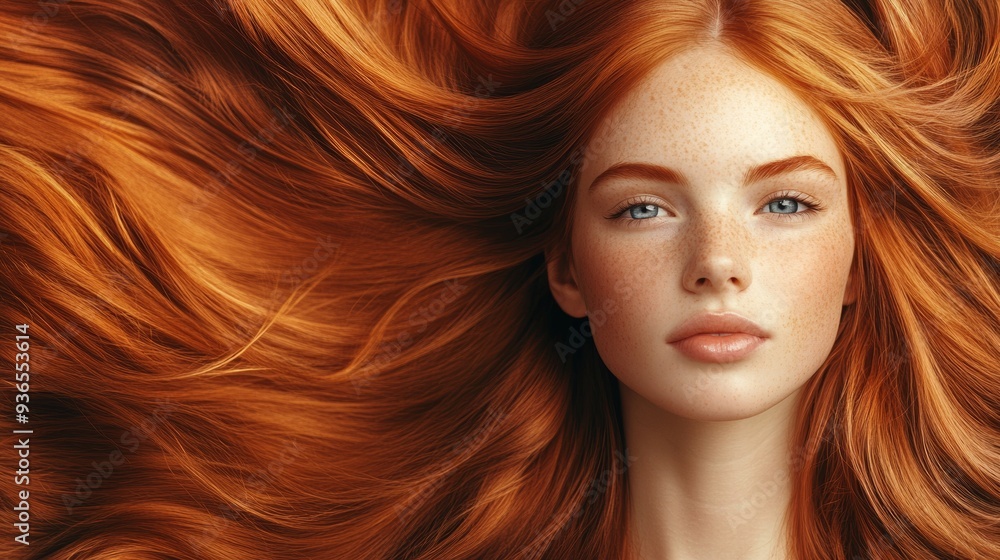 A red haired model A red haired model