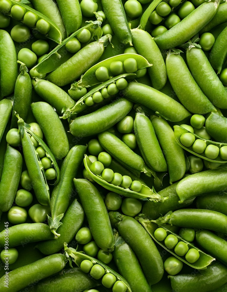 Top view of green peas as background Top view of green peas as background