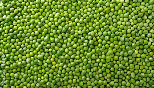 Top view of green peas as background