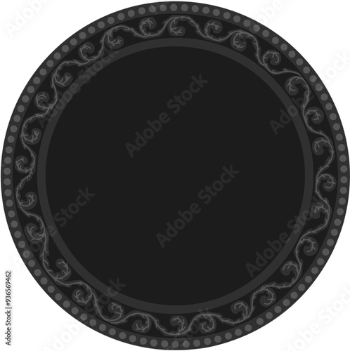 Floral ornamented frame; old style ornate decoration