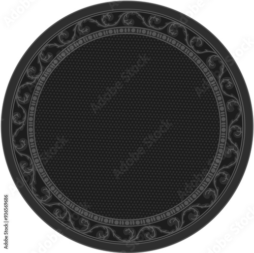 Floral ornamented frame; old style ornate decoration