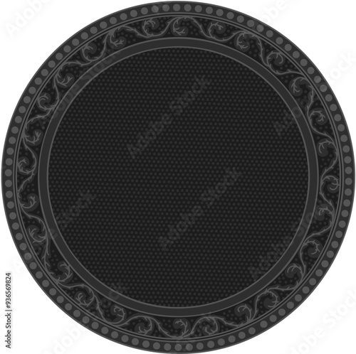 Floral ornamented frame; old style ornate decoration