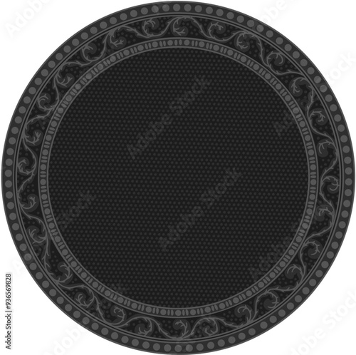 Floral ornamented frame; old style ornate decoration