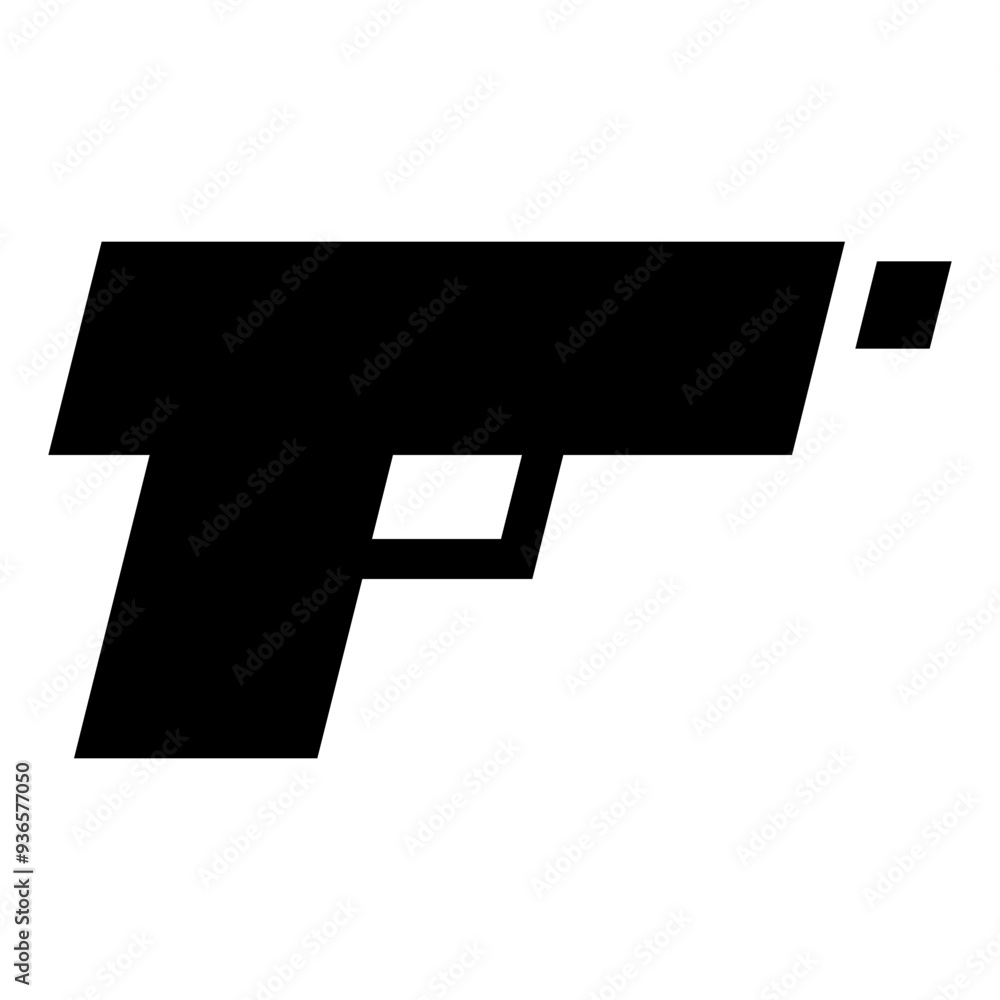 Handgun Icon – Solid Style Handgun Icon – Solid Style