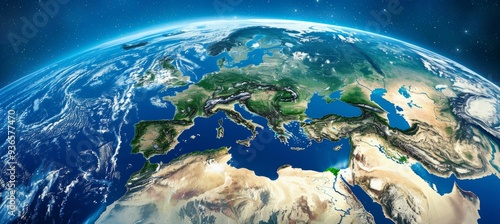 breathtaking satellite view of Europe: planet Earth from space