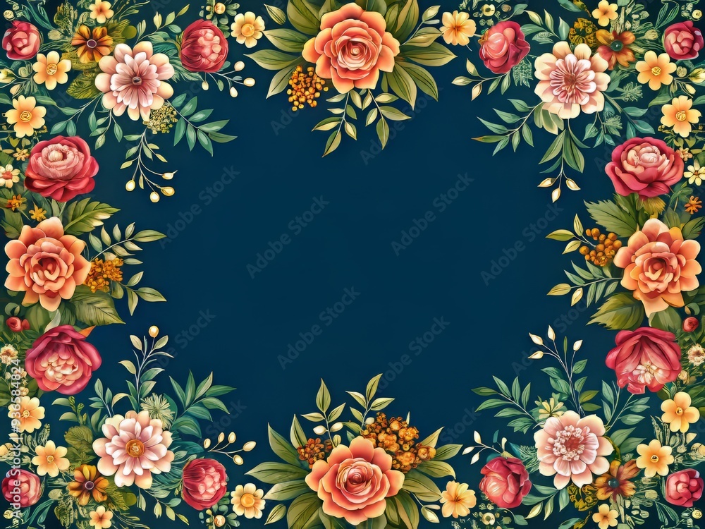 custom made wallpaper toronto digitalA bouquet of flowers wraps gently around the paper, adorned with an elegant border that complements the delicate petals.