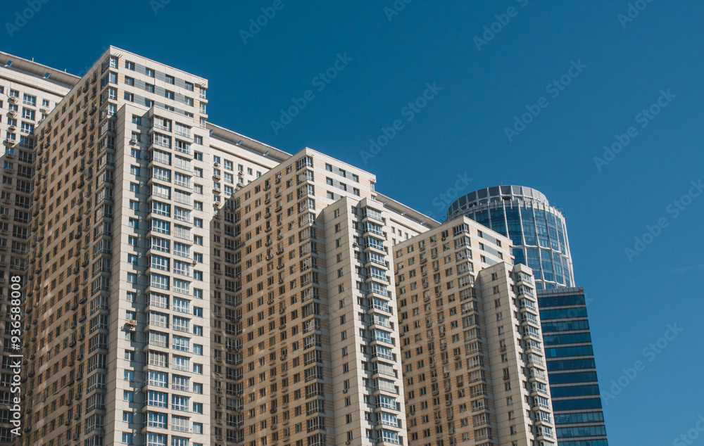 High-rise building on a background sky High-rise building on a background sky