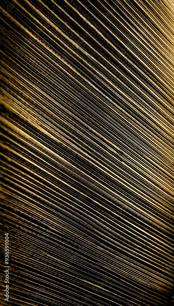 Black golden color art fiber abstract vertical wallpaper, AI generative Black golden color art fiber abstract vertical wallpaper, AI generative