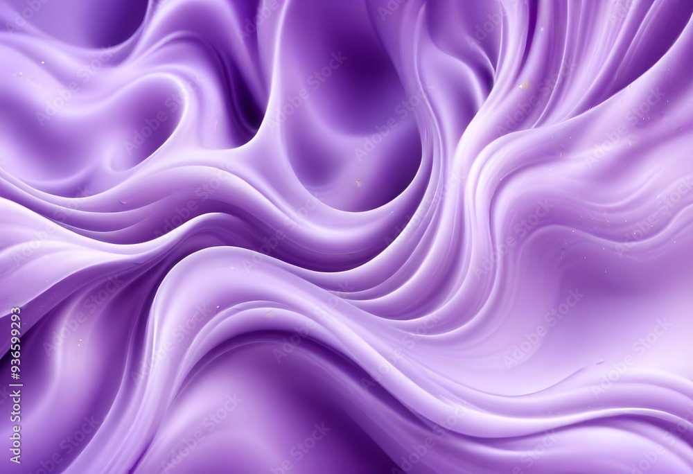 Fototapeta premium Flowing purple violet and white abstract background with soft, wavy shapes and subtle sparkles, silk like waves and smoothness