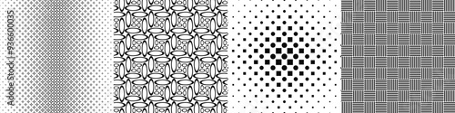 Black and white pattern collection