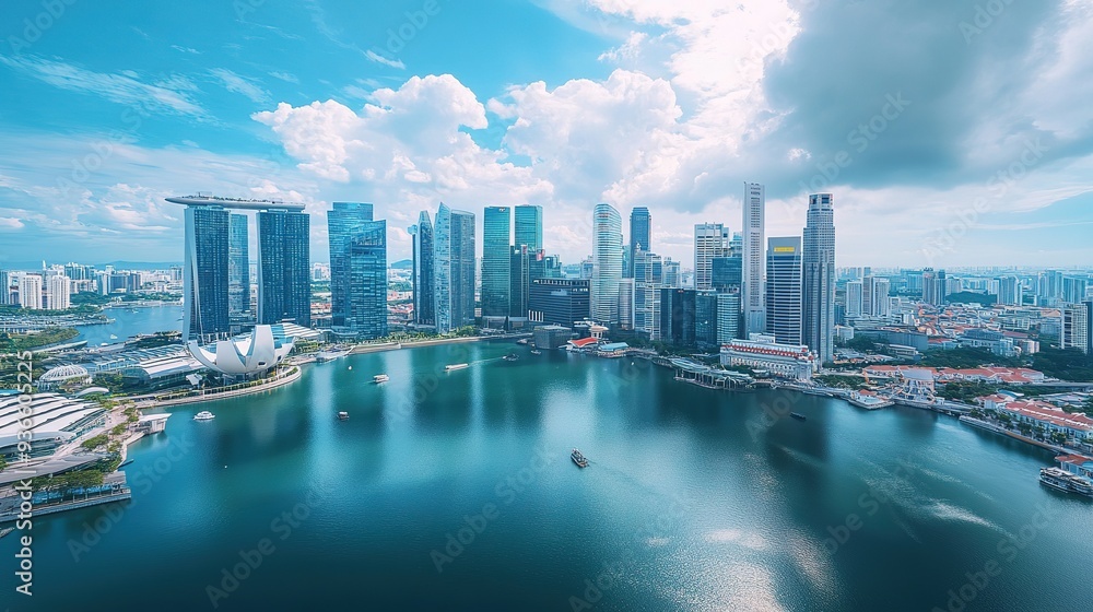 Obraz premium Spectacular cityscape offering top tourist sightseeing experiences