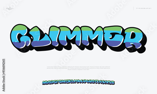 Street Based Graffiti Font Alphabet A, B, C, D, E, F, G, H, I, J, K, L, M, N, O, P, Q, R, S, T, U, V, W, X, Y, Z and Arab numerals 0, 1, 2, 3, 4, 5, 6, 7, 8, 9 Graffiti street art logo.	