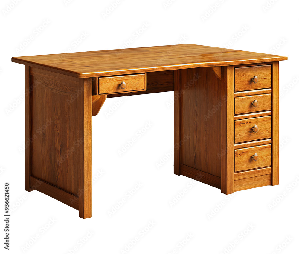 Corner desk isolated on transparent background Corner desk isolated on transparent background