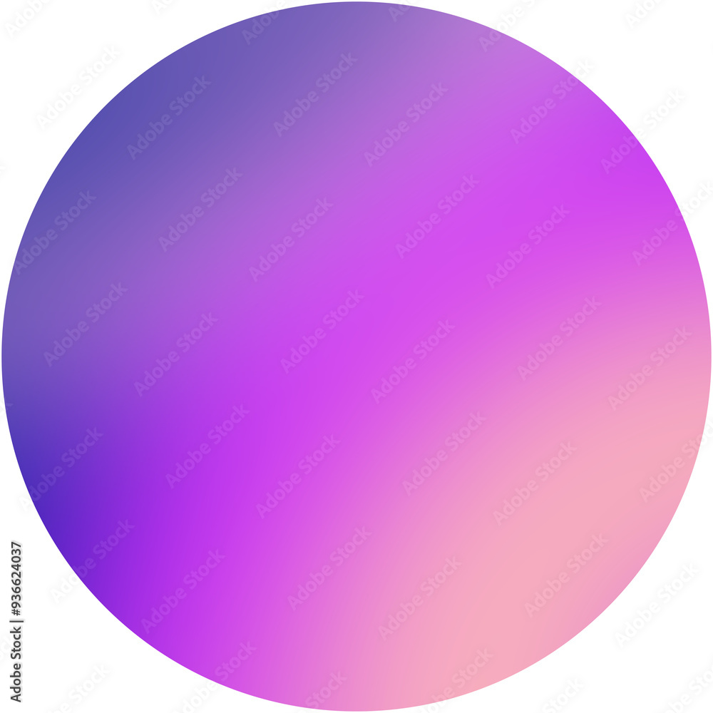 Gradient sphere transitioning from deep purple to light pink on a transparent background Gradient sphere transitioning from deep purple to light pink on a transparent background