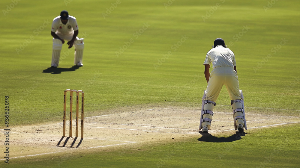 Obraz premium cricket practice 
