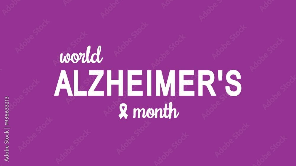 World Alzheimer's Month Text Animation. Great for World Alzheimer's Month Celebrations with transparent background, for banner, social media feed wallpaper stories World Alzheimer's Month Text Animation. Great for World Alzheimer's Month Celebrations with transparent background, for banner, social media feed wallpaper stories