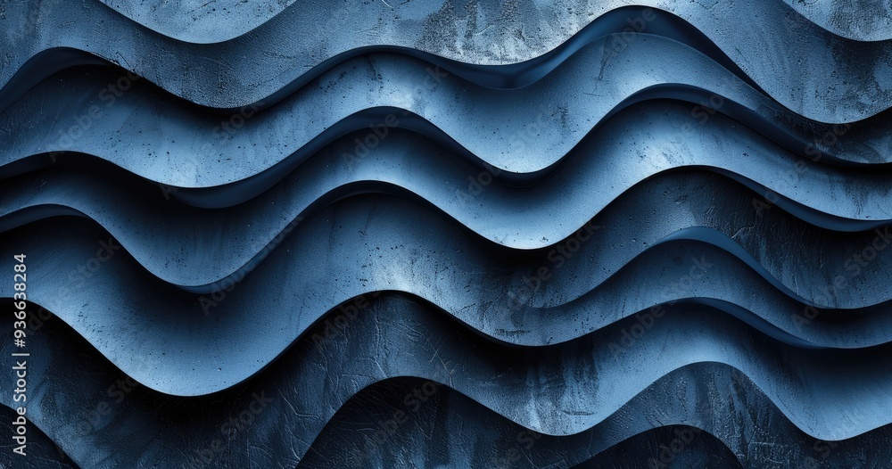 A textured abstract design featuring wavy layers in shades of blue, evoking a sense of depth and fluidity. A textured abstract design featuring wavy layers in shades of blue, evoking a sense of depth and fluidity.