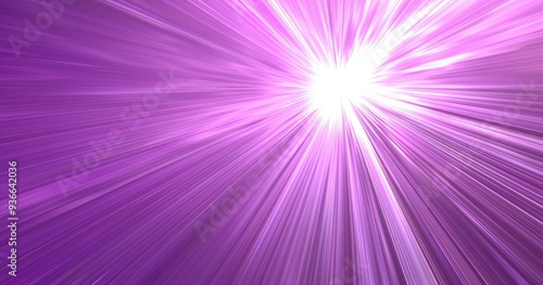 A vibrant burst of purple light radiating outward, creating a dynamic and energetic atmosphere.