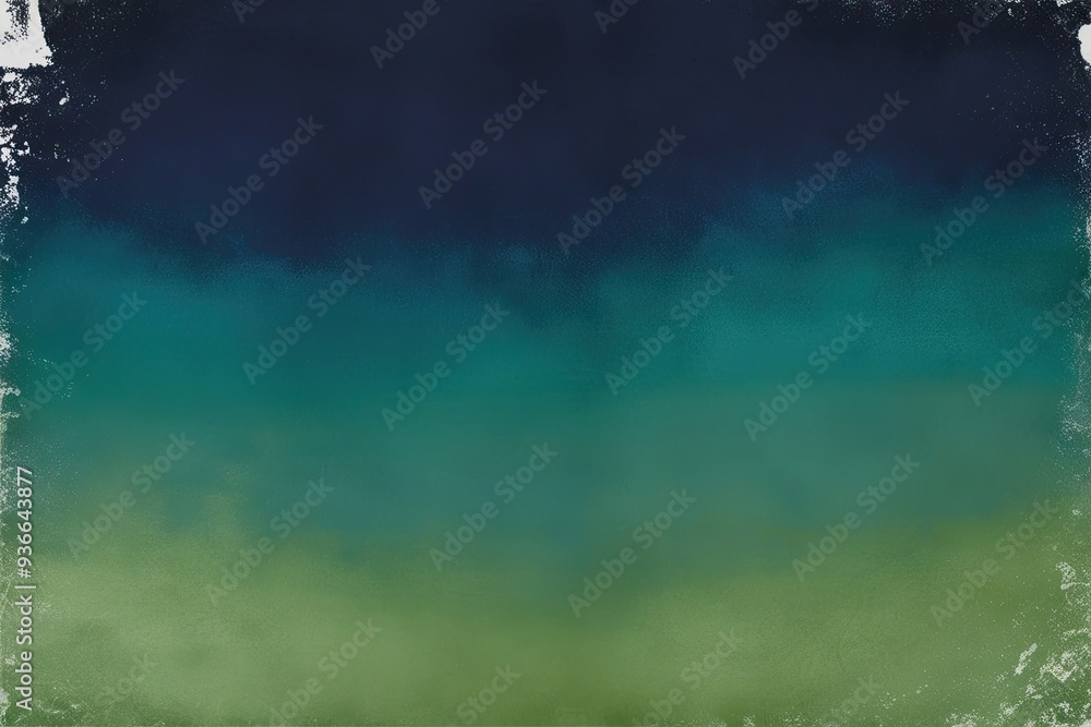 Obraz premium Vintage Navy Teal and Chartreuse Monochrome Spectrum Backdrop