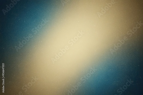 Dark Blue Beige Grainy Gradient Background with Glowing Light and Noise Texture Effect