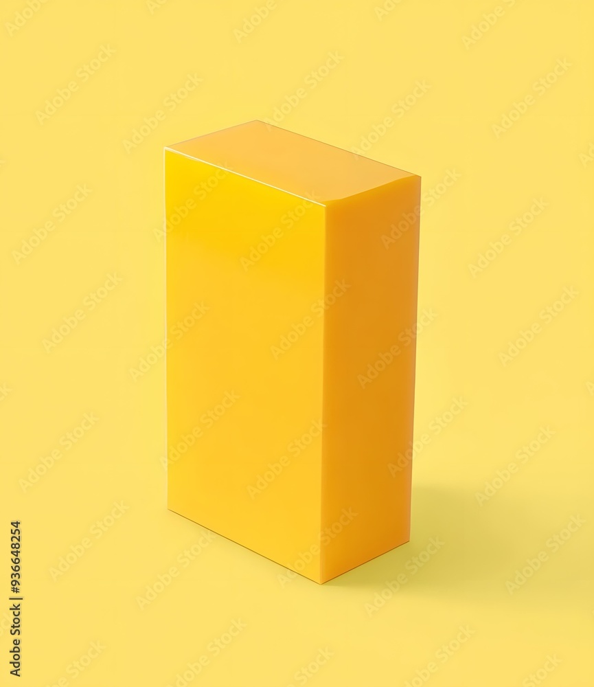 Yellow Box on Yellow Background Yellow Box on Yellow Background