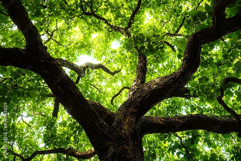 Fototapeta premium Looking Up Through the Branches of a Large Tree