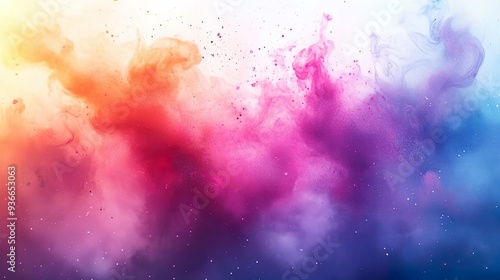 Dynamic Abstract Watercolor Background Featuring Softly Blended Splashes wallpaper