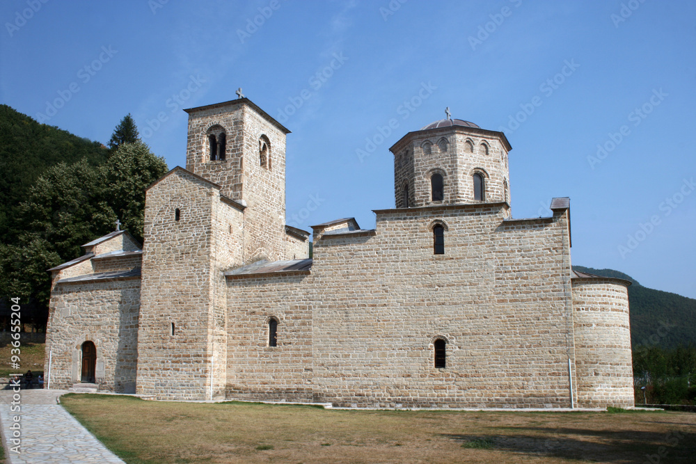 Fototapeta premium Djurdjevi stupovi is a Serbian Orthodox monastery, located two km from Berane, the north-east of Montenegro, and represents the most important cultural and historical monument of this region.