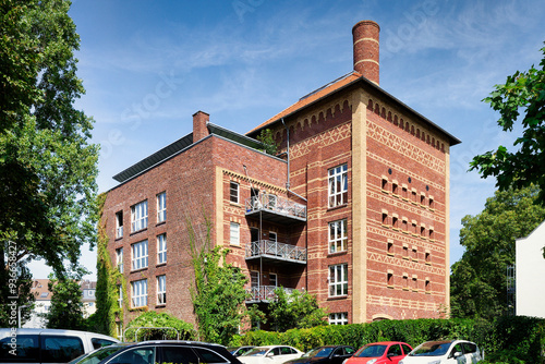 Obraz na plátně preserved historic building of a former malt factory from 1899 in cologne Ehrenf