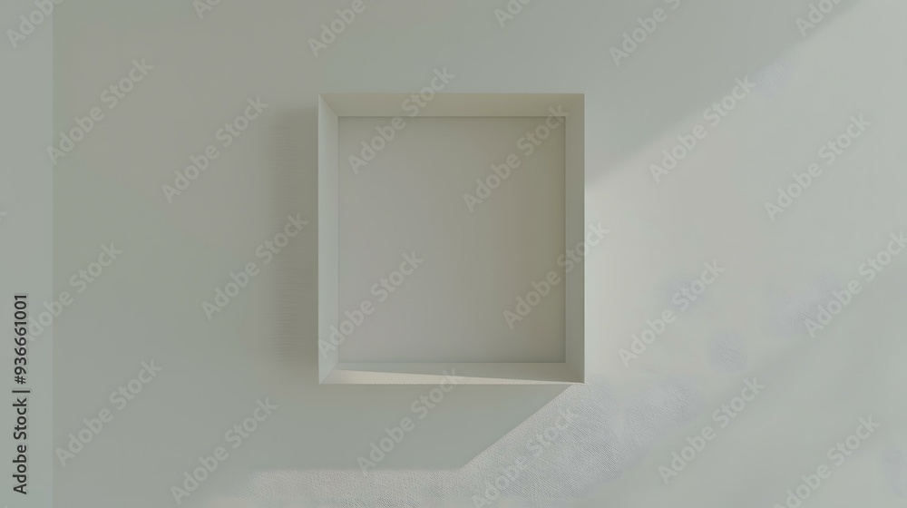 Minimalist White Wall With Shadow Minimalist White Wall With Shadow