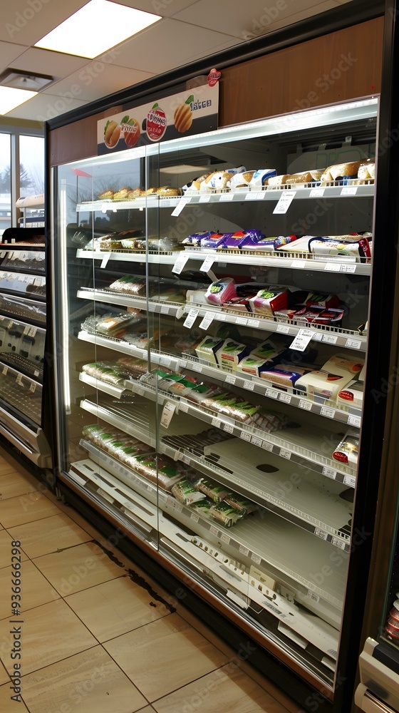 Refrigerator With Variety Of Food Products Refrigerator With Variety Of Food Products