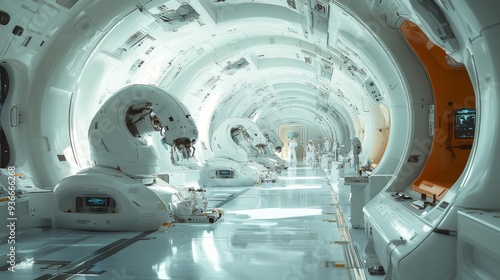 Futuristic Medical Facility with Advanced Technology | Generative AI