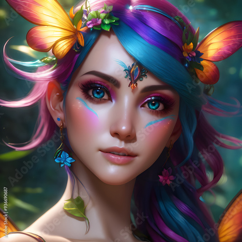 Step into a world of whimsy and wonder with colorful digital fantasy art that will transport you to another realm. Let the stunning 3D renders of fairies captivate your imagination.