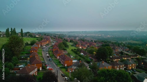 Explore the fame of the Dewsbury Moore Council estate through drone-shot aerial footage, showcasing iconic UK urban council-owned housing and the industrial Yorkshire charm