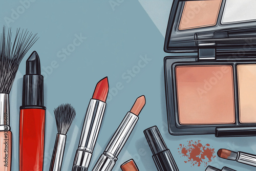 A collection of makeup brus...
