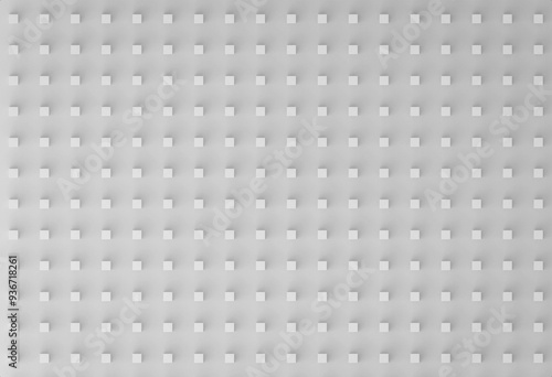Abstract white geometric dot pattern background, simple 3d render design