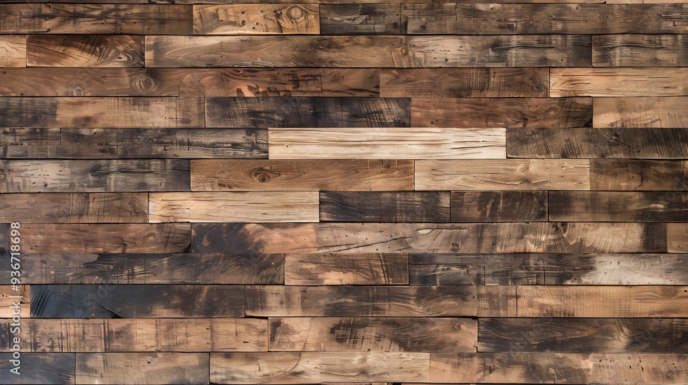 Rustic Wooden Plank Wall Background Rustic Wooden Plank Wall Background